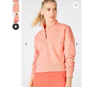 Fabletics Catarina Mock Neck Half Zip Pullover
